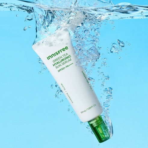 Innisfree Green Tea Hyaluronic Acid Moisture Sun Serum SPF50+ PA++++ 50 ml