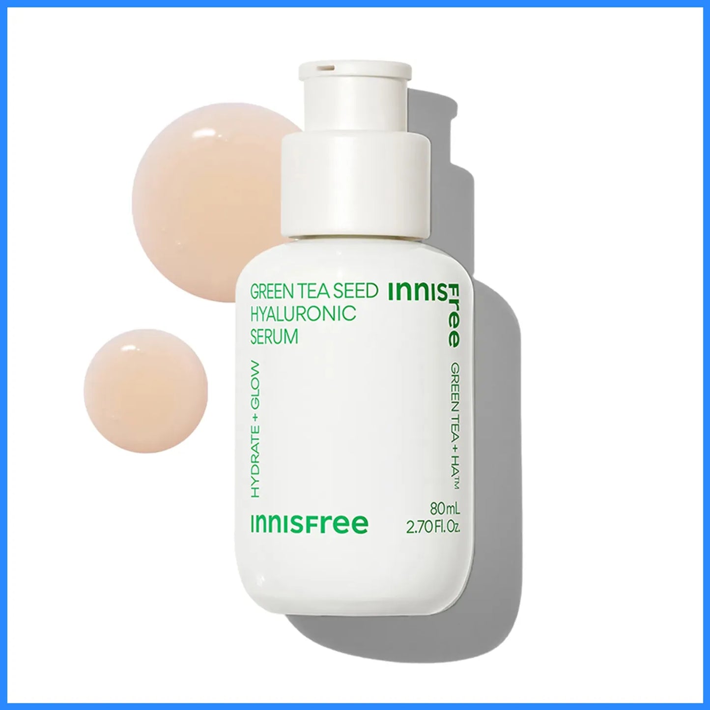 Innisfree Green Tea Seed Hyaluronic Acid Moisture Serum 2 Sizes