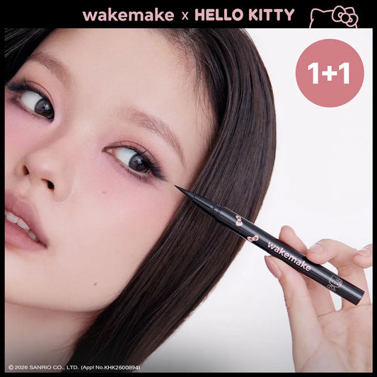 [HELLO KITTY] WakeMake Water-Proof Pen Eyeliner 1 + 1