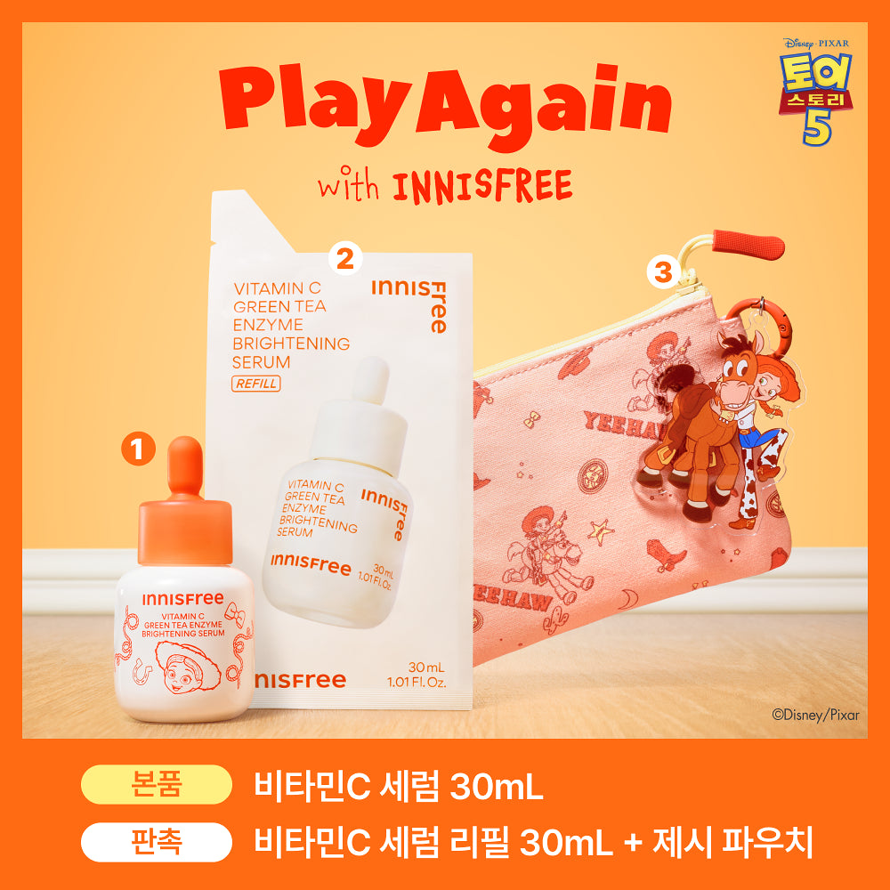 Innisfree Vitamin C Green Tea Enzyme Serum 30ml Refill Set – Toy Story Limited Edition