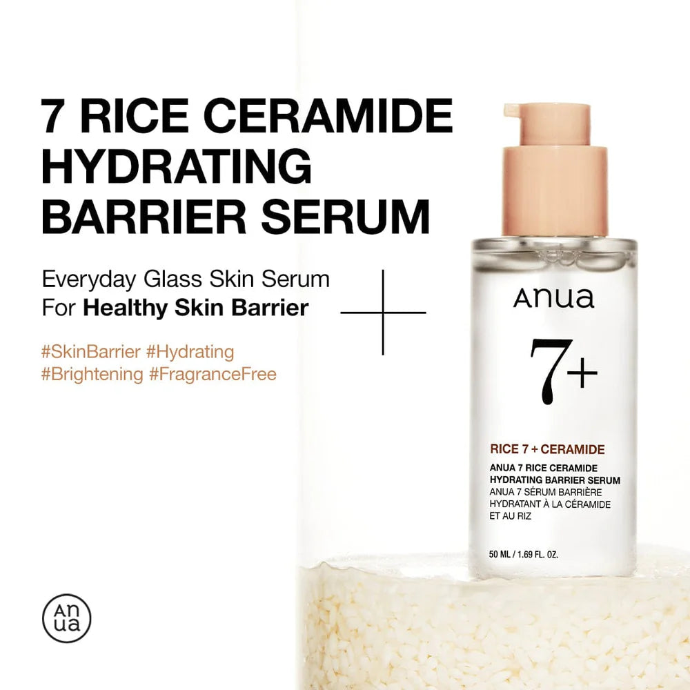 Anua Rice Ceramide 7 Hydrating Barrier Serum | Nourishing Serum for Dry & Sensitive Skin