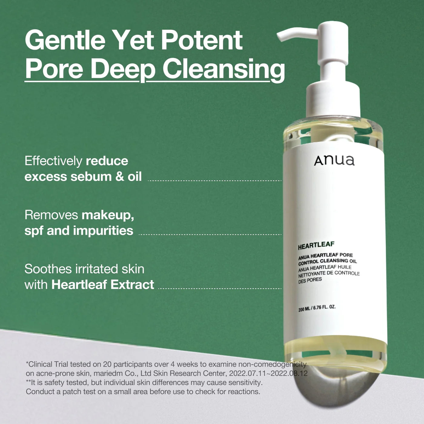 Anua Heartleaf Pore Control Cleansing Oil | Deep Pore Cleansing Oil for Sensitive Skin