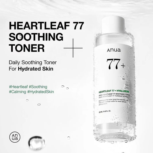 Anua Heartleaf 77 Soothing Toner | Calming & Hydrating Toner for Sensitive Skin 250 mL