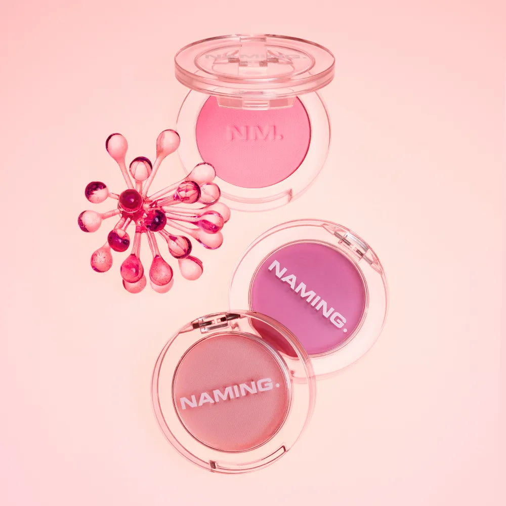 Naming Fluffy Powder Blush 1+1 - (Frozen Pink+Neise) Pokémon Edition / Olive Young (Limited)